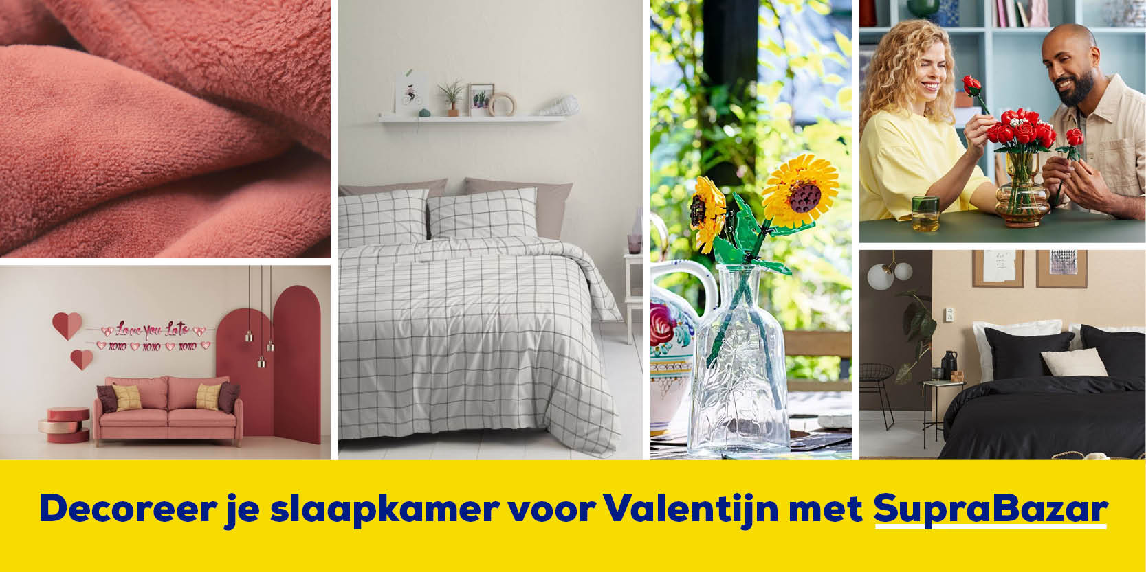 Decoreer je slaapkamer voor Valentijn met Supra Bazar